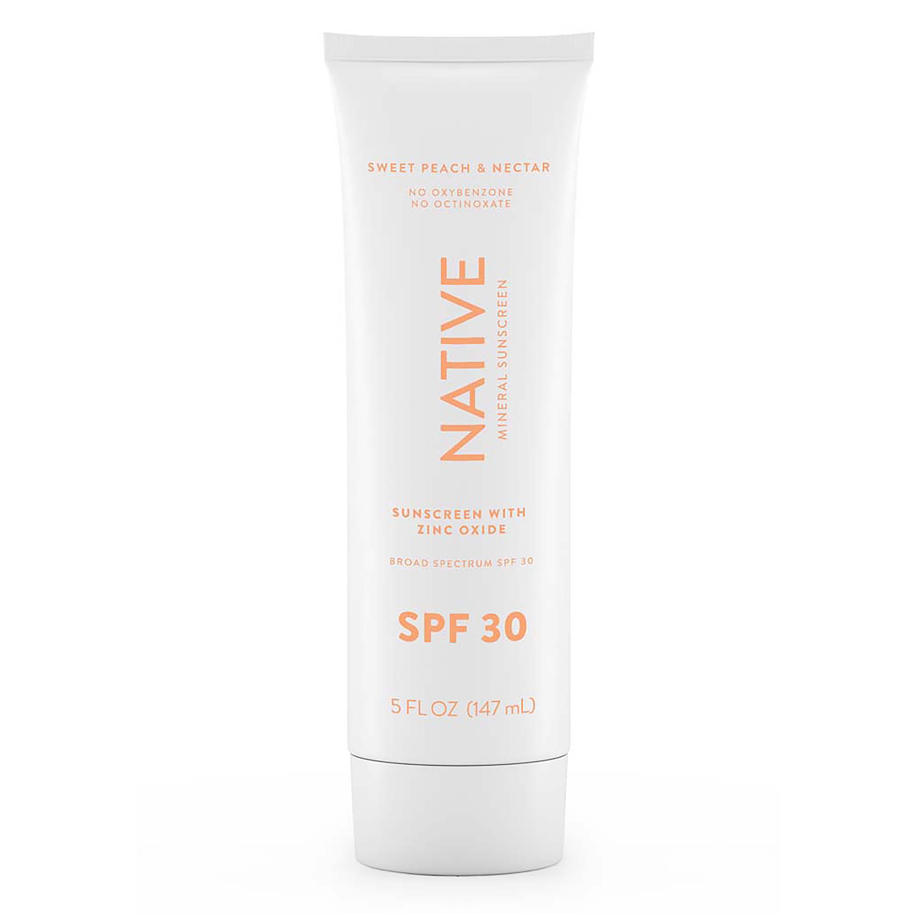Native Mineral Sunscreen SPF30 Sweet Peach & Nectar Shop Sunscreen