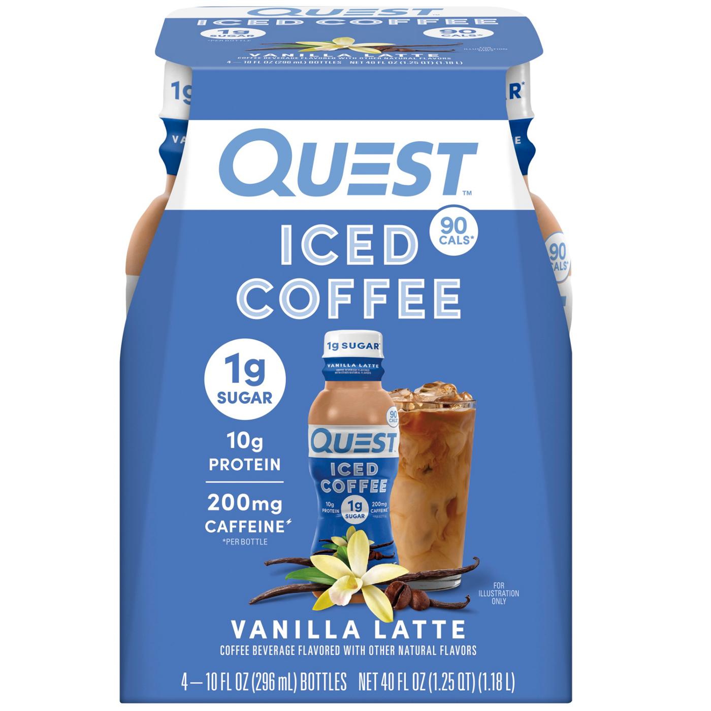 Quest Iced Coffee 4 pk Vanilla Latte; image 1 of 2