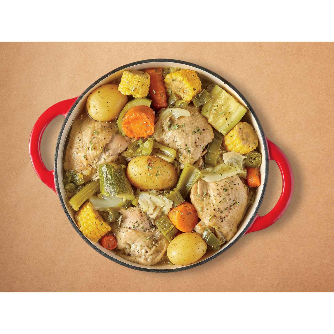 HEB Meat Market Caldo Soup Kit Boneless Chicken Thighs & Vegetables