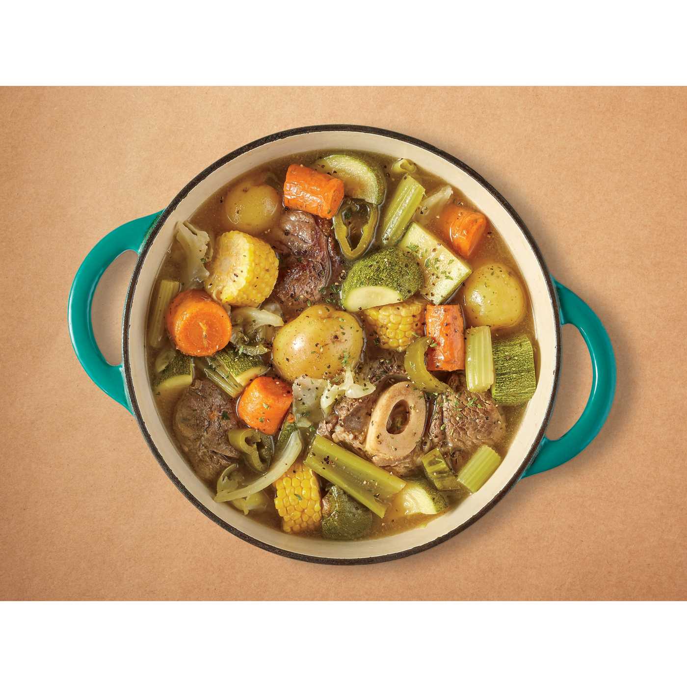 HEB Meat Market Caldo Soup Kit BoneIn Beef Shank & Vegetables