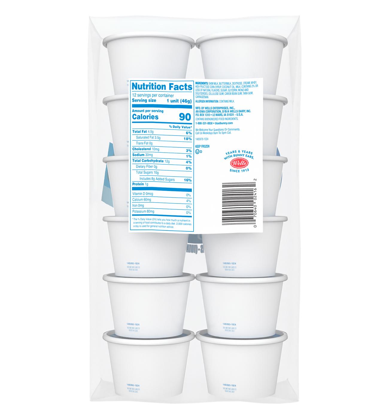 Blue Bunny Soft Vanilla Frozen Dairy Dessert Cups; image 2 of 3