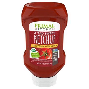 Primal Kitchen Ketchup Sweetened with Honey, 18.5 oz