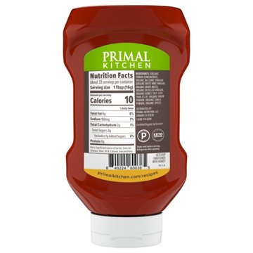 Primal Kitchen Ketchup Sweetened with Honey, 18.5 oz