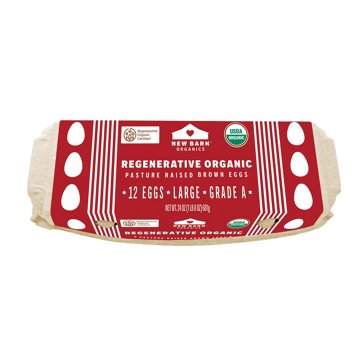 New Barn Organic Pasture Raised Brown Eggs, 12 ct