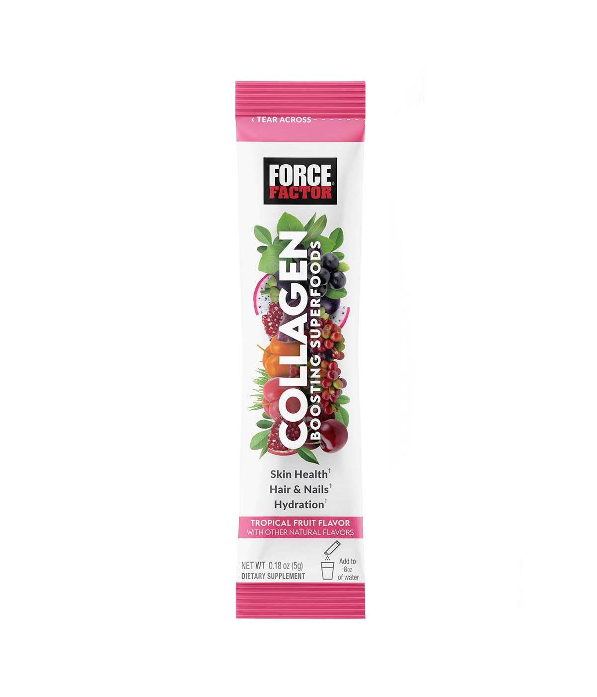 Force Factor Collagen Boosting Superfoods Stick Packs - Tropical Fruit; image 3 of 6