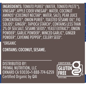 Primal Kitchen Organic Korean Style BBQ Sauce