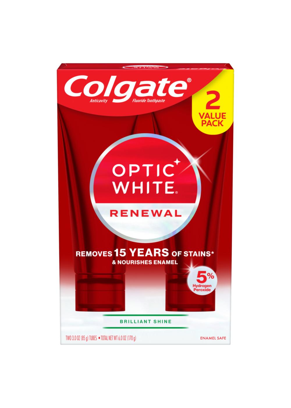 Colgate Optic White Renewal Toothpaste - Brilliant Shine; image 1 of 2