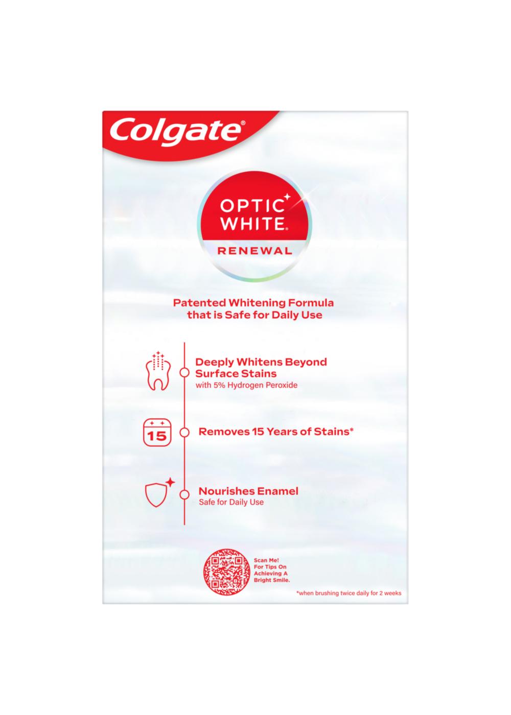 Colgate Optic White Renewal Toothpaste - Brilliant Shine; image 2 of 2