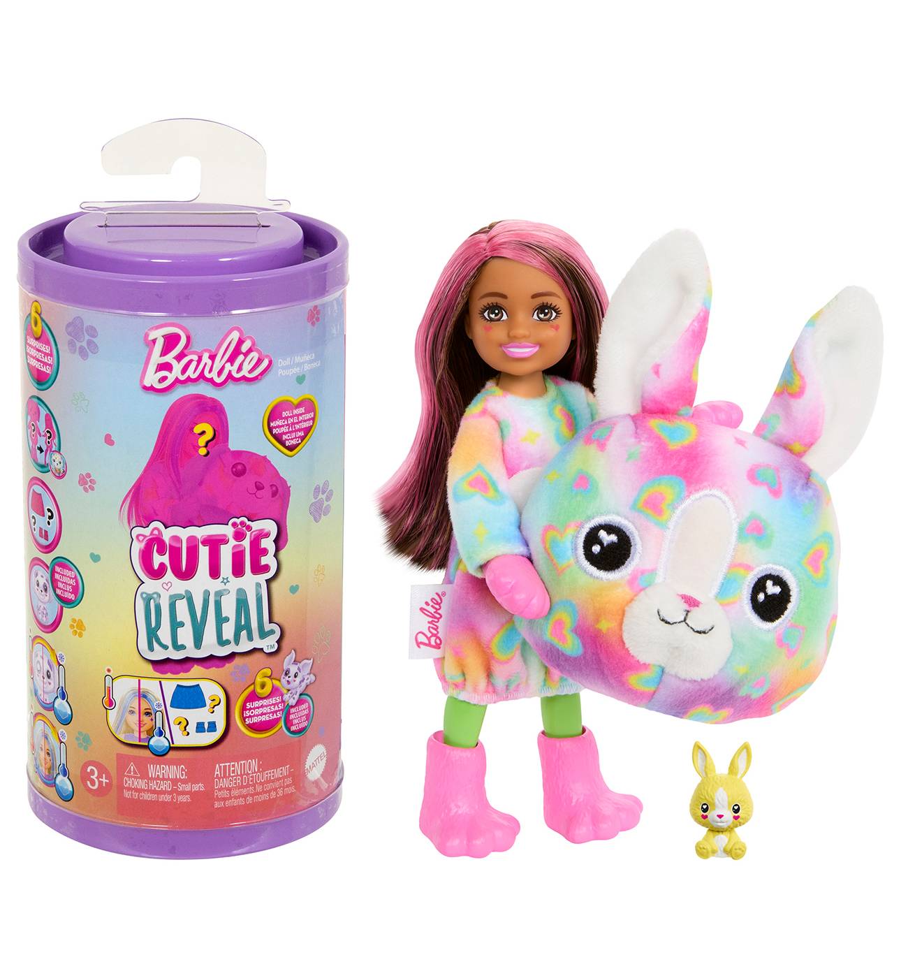 Barbie Cutie Reveal Color Dream Series Bunny Chelsea Doll; image 1 of 4