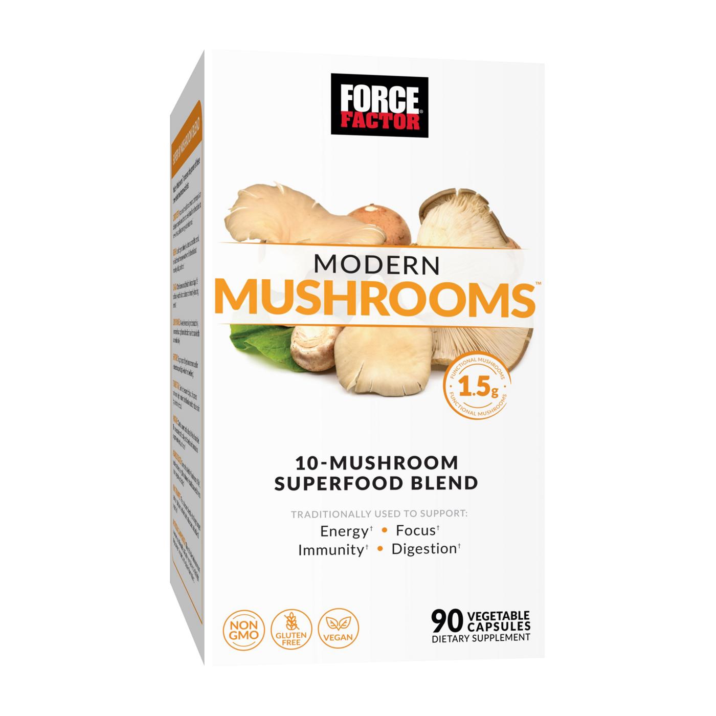 Force Factor Modern Mushrooms Vegetable Capsules; image 1 of 7