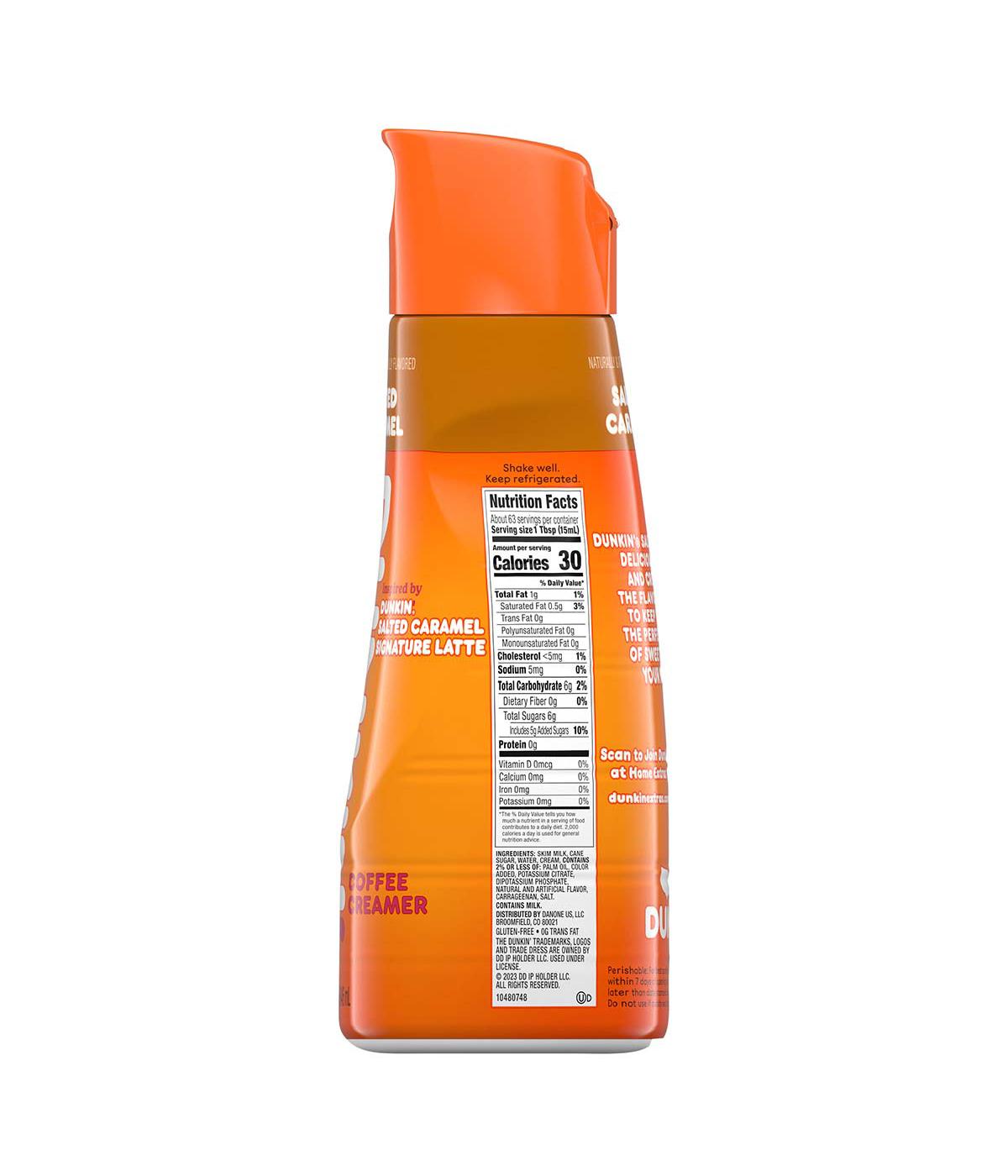 Dunkin' Liquid Coffee Creamer - Salted Caramel ; image 2 of 4