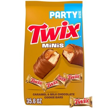 Twix Minis Cookie Chocolate Caramel Candy Bars - Party Size