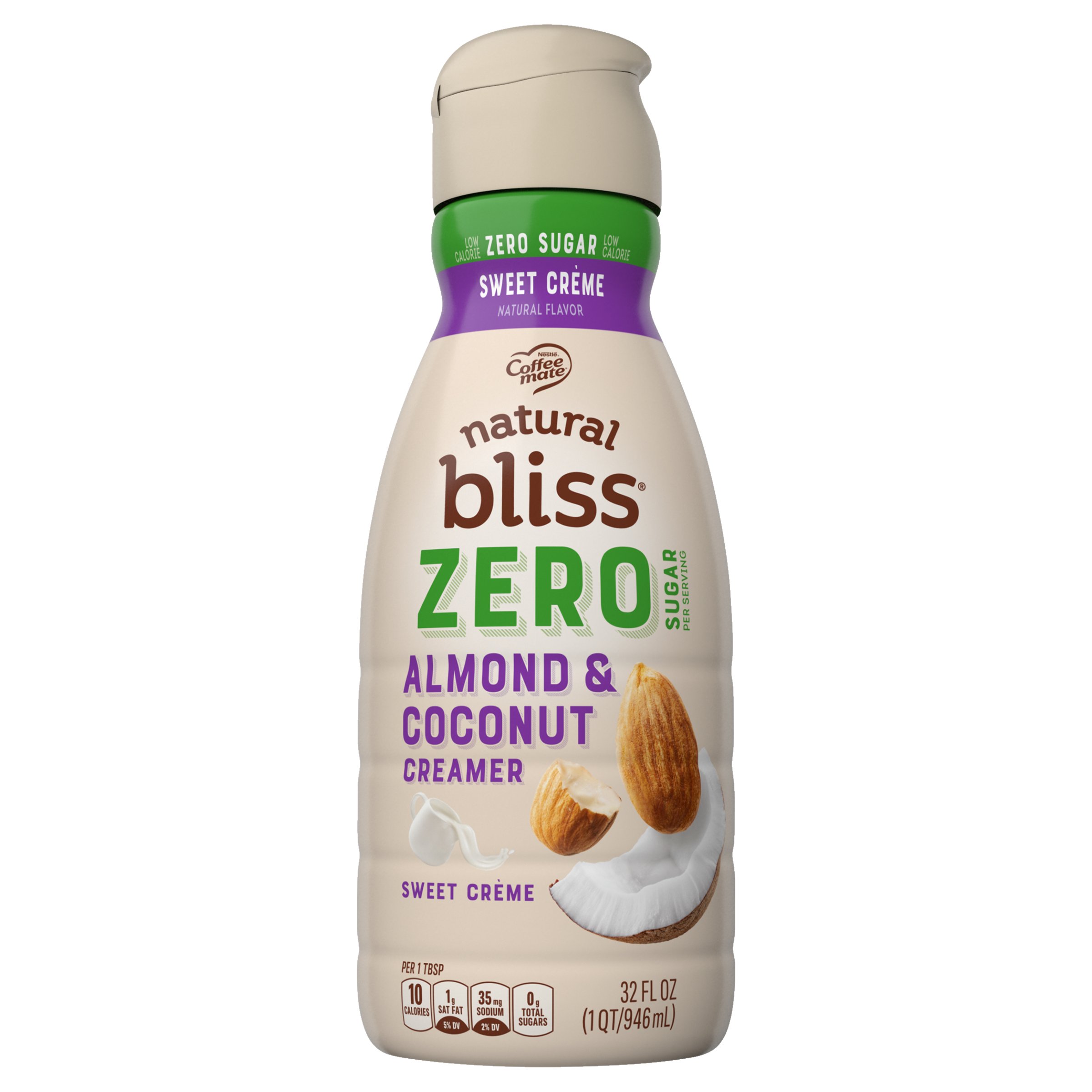 Nestle coffee mate natural bliss zero sugar almond coconut coffee