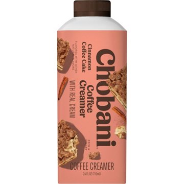 Chobani Liquid Coffee Creamer - Cinnamon Coffee Cake, 24 oz