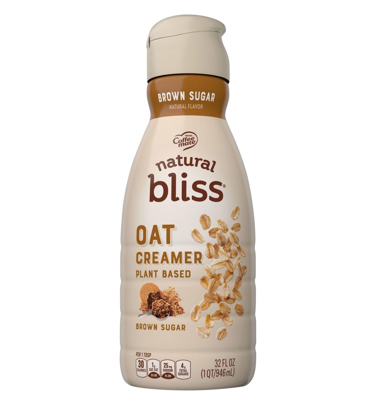 Nestle Coffee Mate Natural Bliss Oat Milk Creamer - Brown Sugar; image 1 of 6
