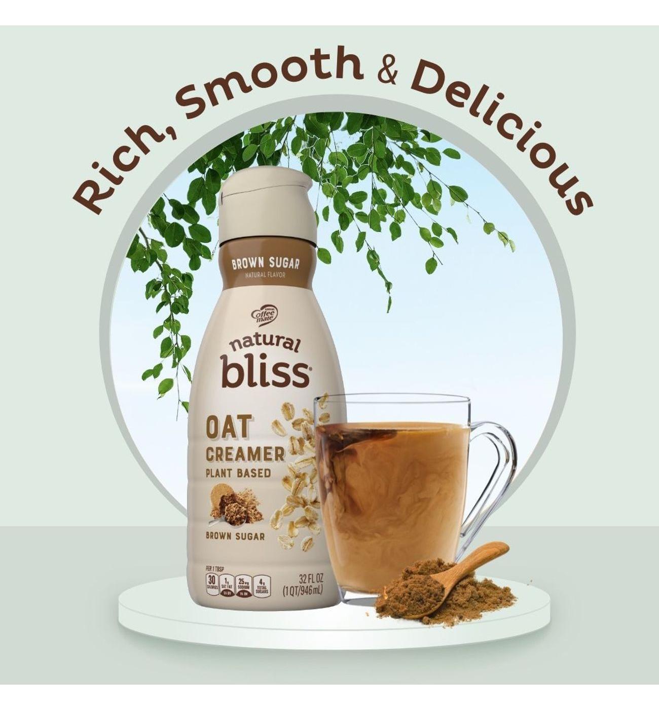 Nestle Coffee Mate Natural Bliss Oat Milk Creamer - Brown Sugar; image 3 of 6