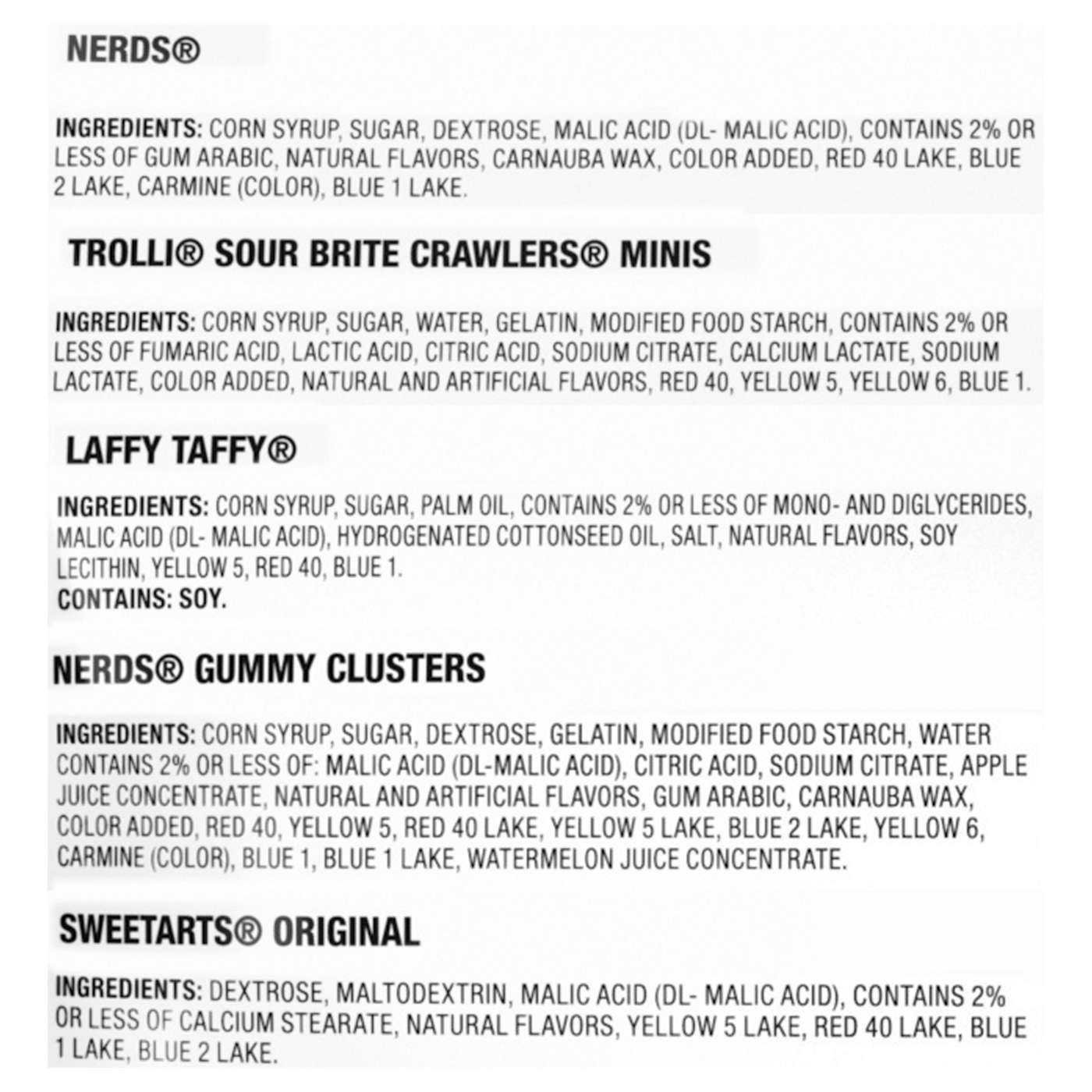 Nerds, SweeTARTS, Trolli, & Laffy Taffy Assorted Party Mix Candy; image 4 of 4