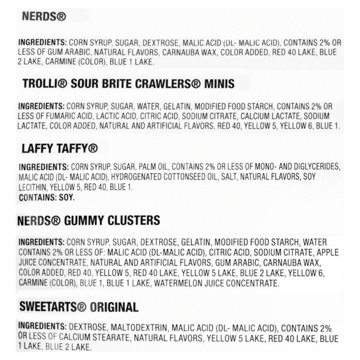 Nerds, SweeTARTS, Trolli, & Laffy Taffy Assorted Party Mix Candy, 75 pc