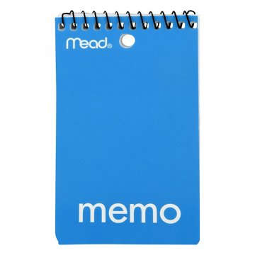 Mead Mead Memo 60 Sheets College Ruled 3x 5 assorted, 1.00 ea