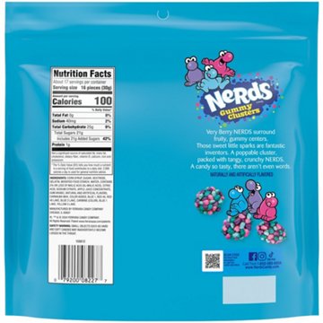 Nerds Very Berry Gummy Clusters Candy - Family Size, 18.5 oz
