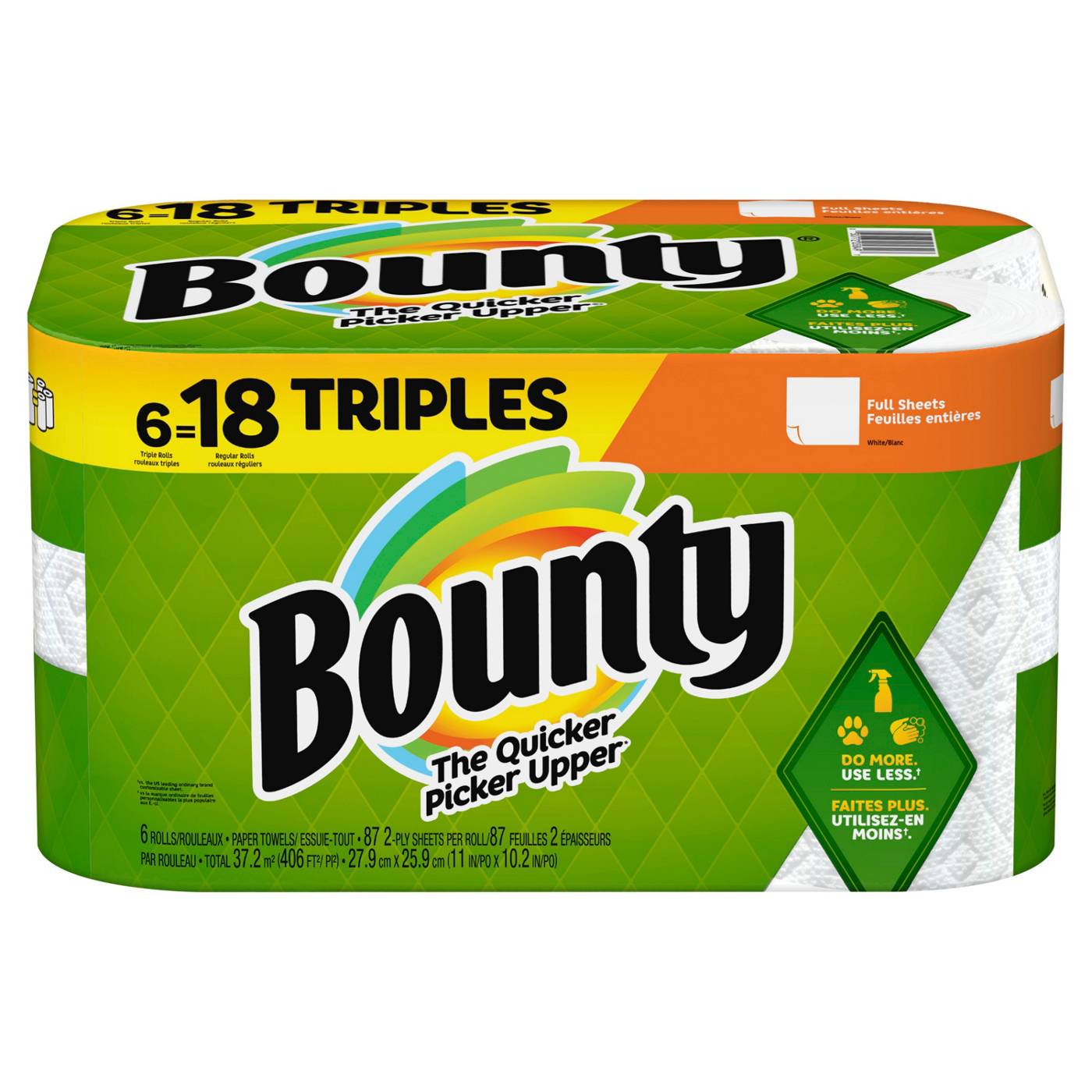 Bounty Full Sheet Triple Roll Paper Towels; image 1 of 9