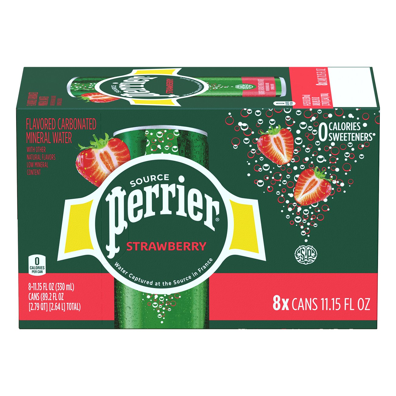 Perrier Strawberry Sparkling Water Shop Water at HEB