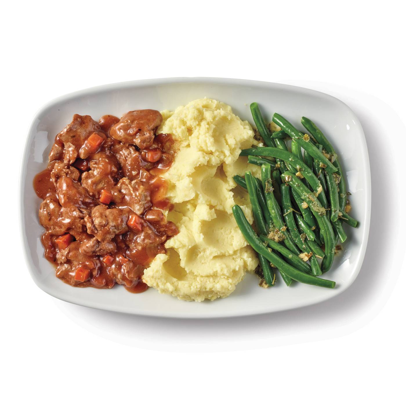 Meal Simple by H-E-B Beef Tenderloin with Red Wine Sauce, Mashed Potatoes & Green Beans; image 2 of 5