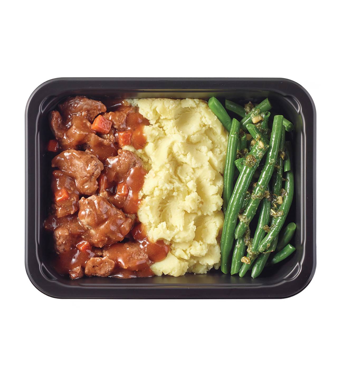 Meal Simple by H-E-B Beef Tenderloin with Red Wine Sauce, Mashed Potatoes & Green Beans; image 4 of 5