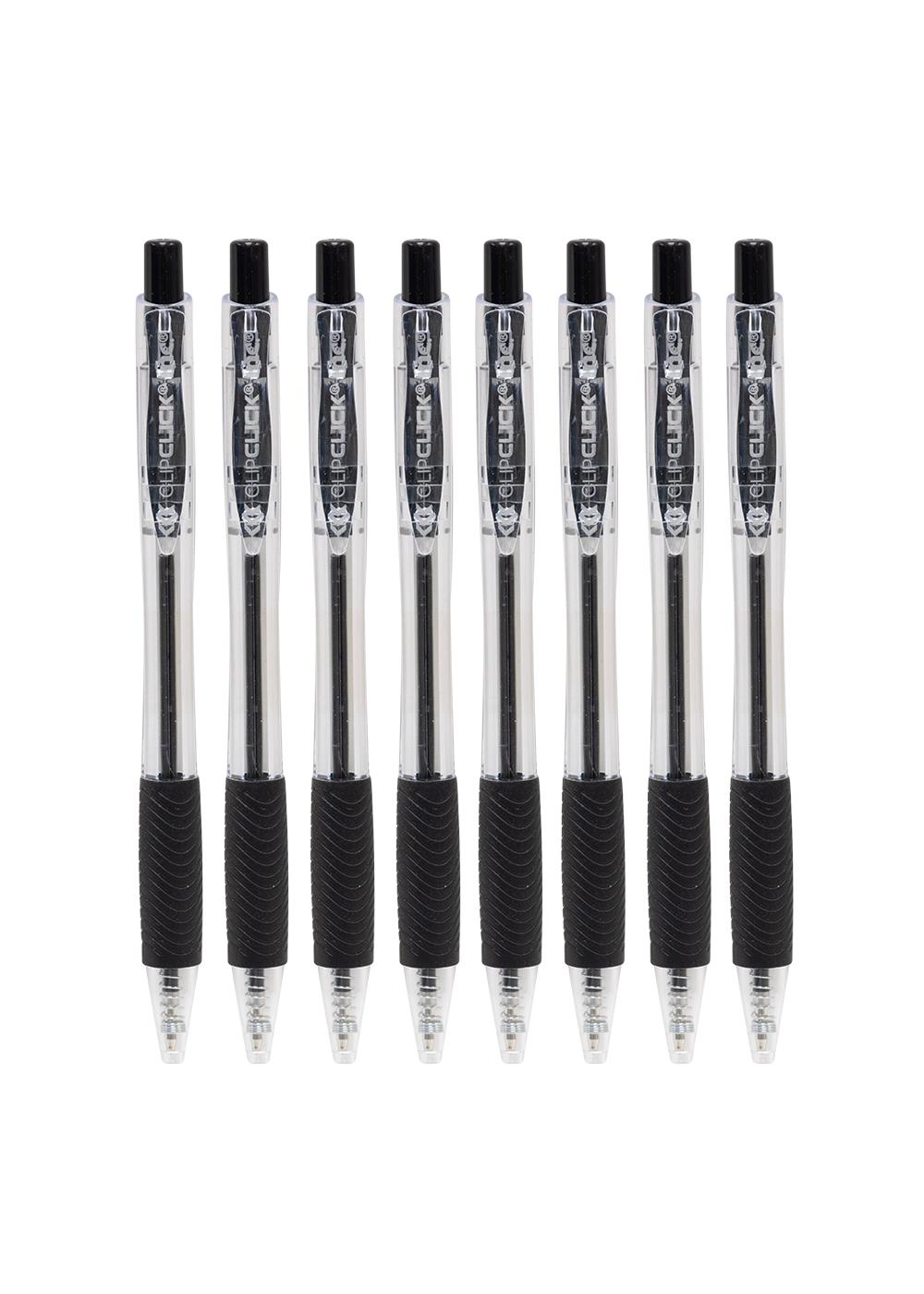 Inc Clip Clicks 1.0mm Retractable Ball Point Pens - Black Ink; image 3 of 3