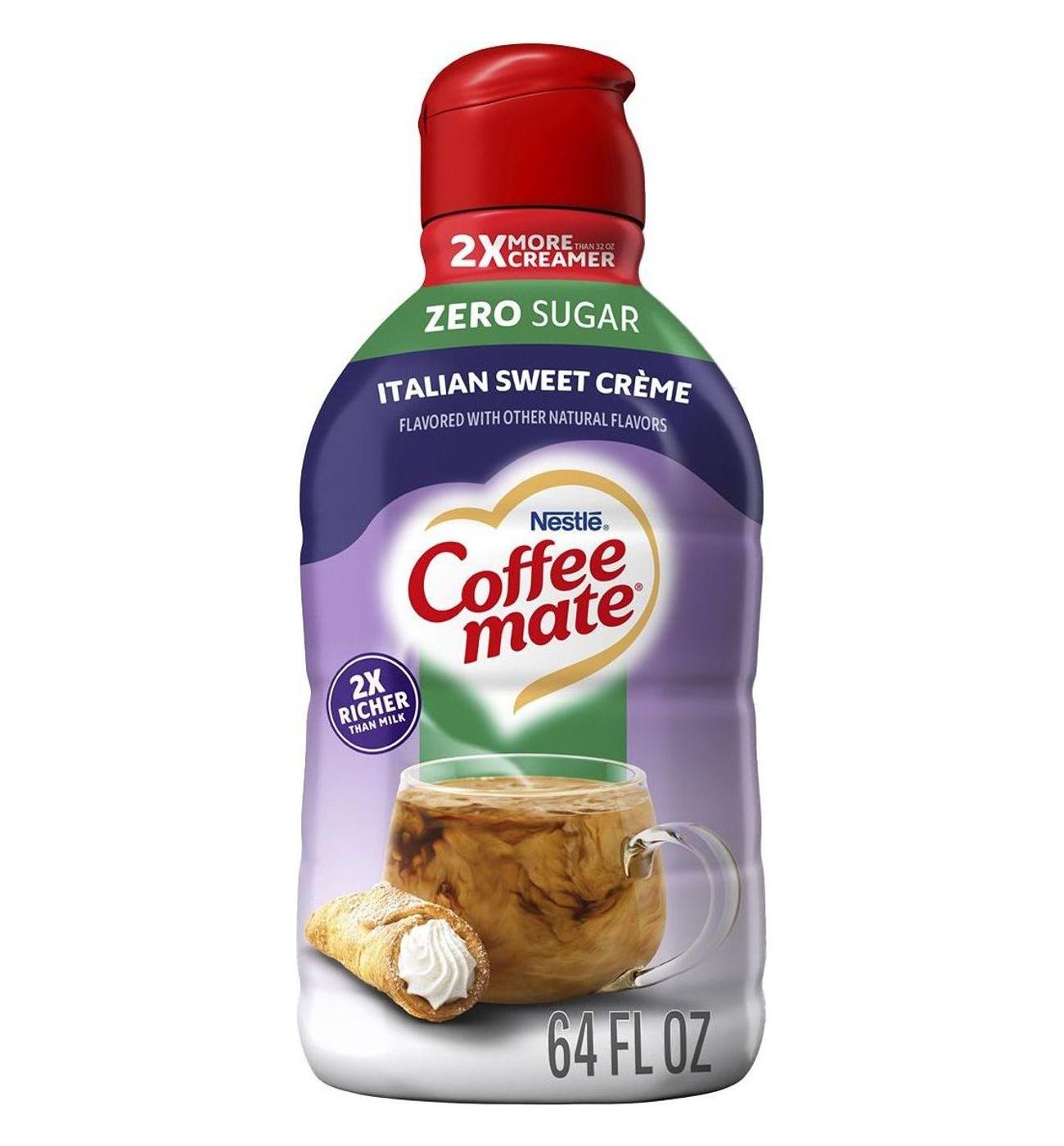 Nestle Coffee Mate Zero Sugar Liquid Coffee Creamer - Italian Sweet Creme; image 1 of 8