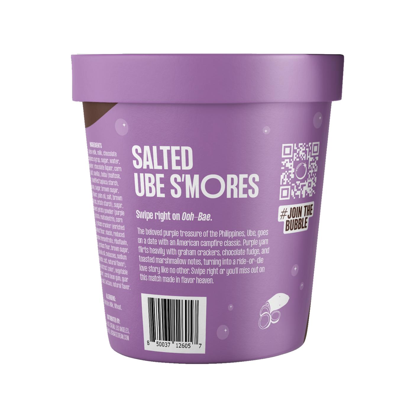 Boba X Ice Cream Lactose-Free Salted Ube S'Mores; image 3 of 3