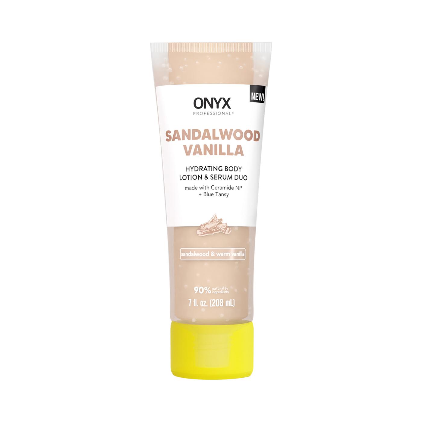 ONYX Professional Hydrating body Lotion & Serum Duo - Sandalwood & Warm Vanilla; image 1 of 3