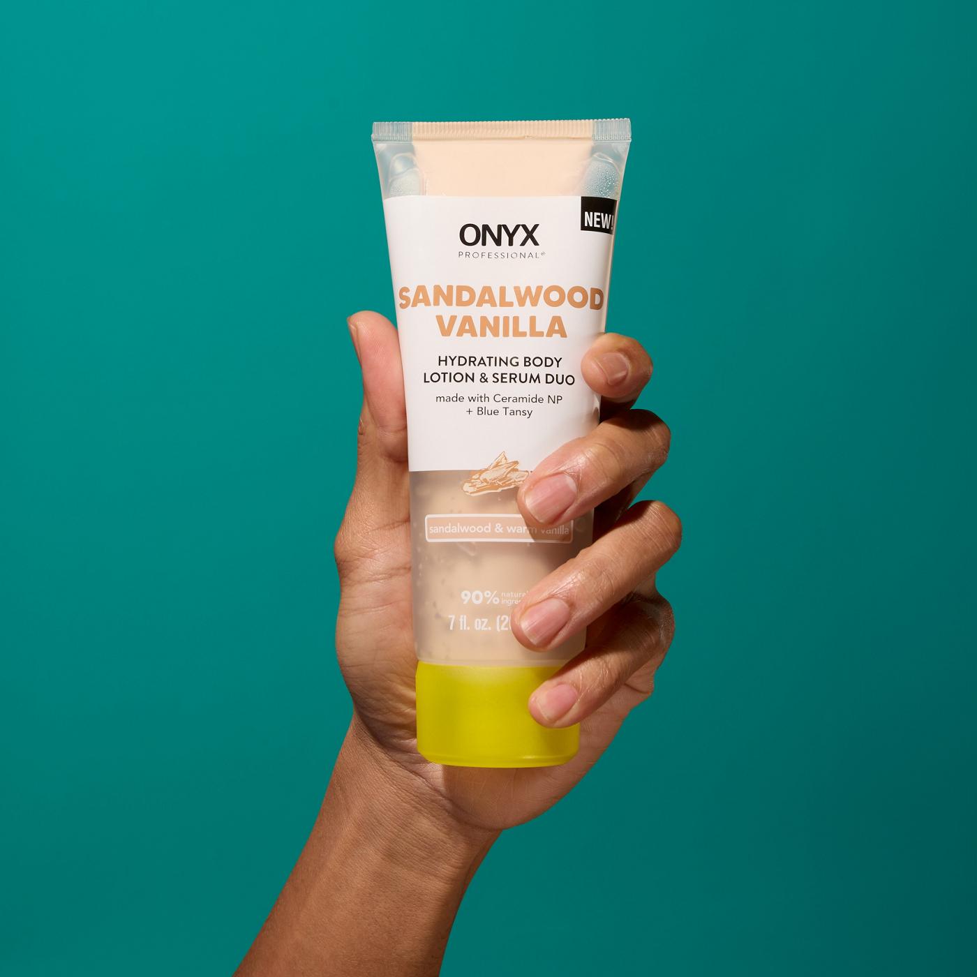 ONYX Professional Hydrating body Lotion & Serum Duo - Sandalwood & Warm Vanilla; image 2 of 3