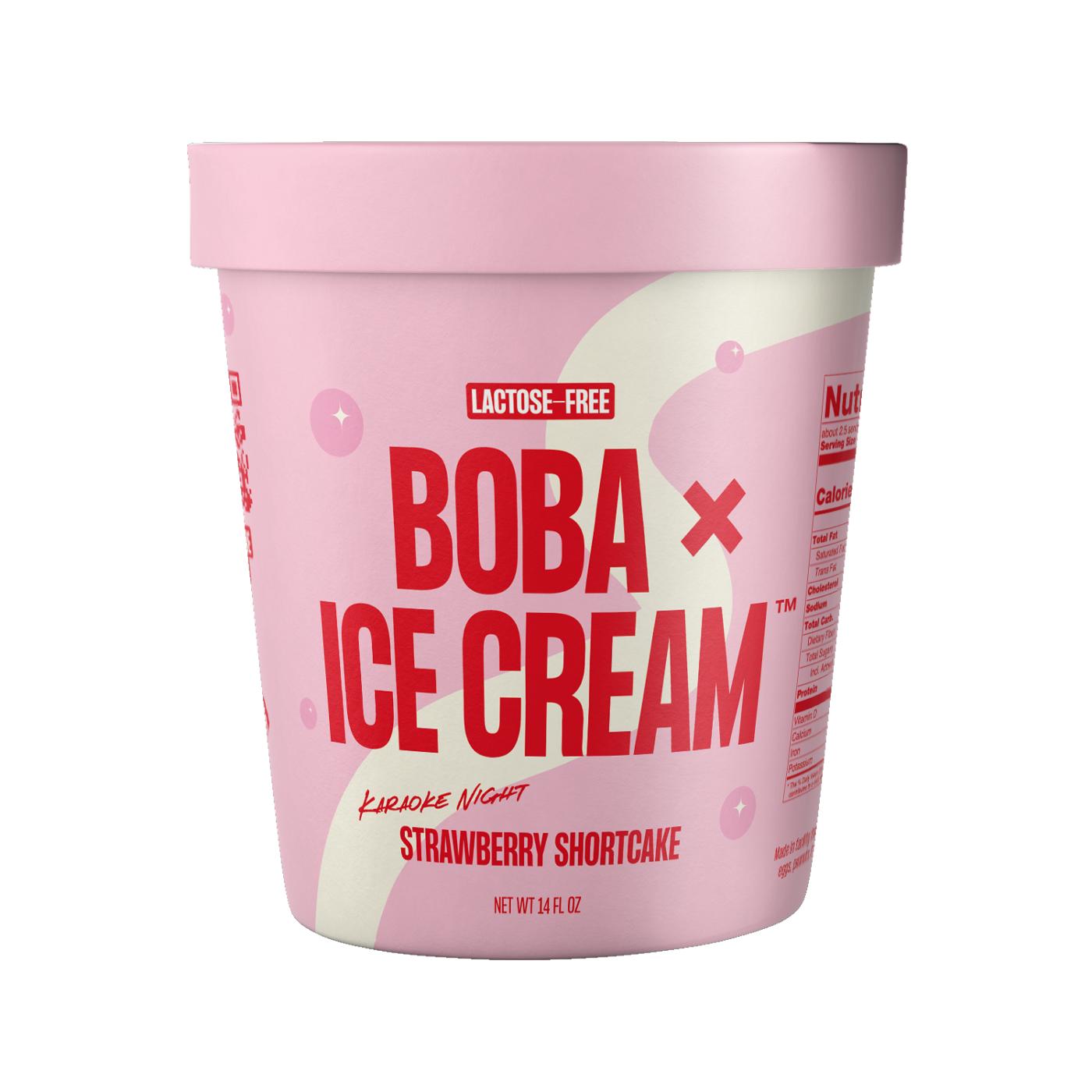 Boba X Ice Cream Lactose-Free Strawberry Shortcake; image 1 of 3