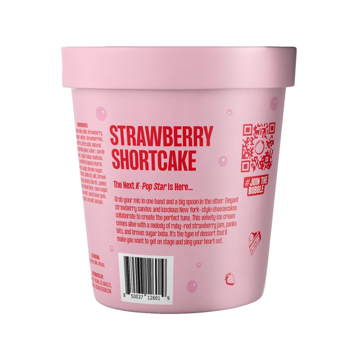 Boba X Ice Cream Lactose-Free Strawberry Shortcake; image 3 of 3