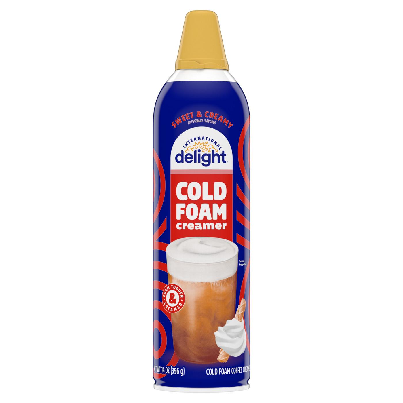 International Delight Cold Foam Coffee Creamer, Sweet & Creamy; image 1 of 4