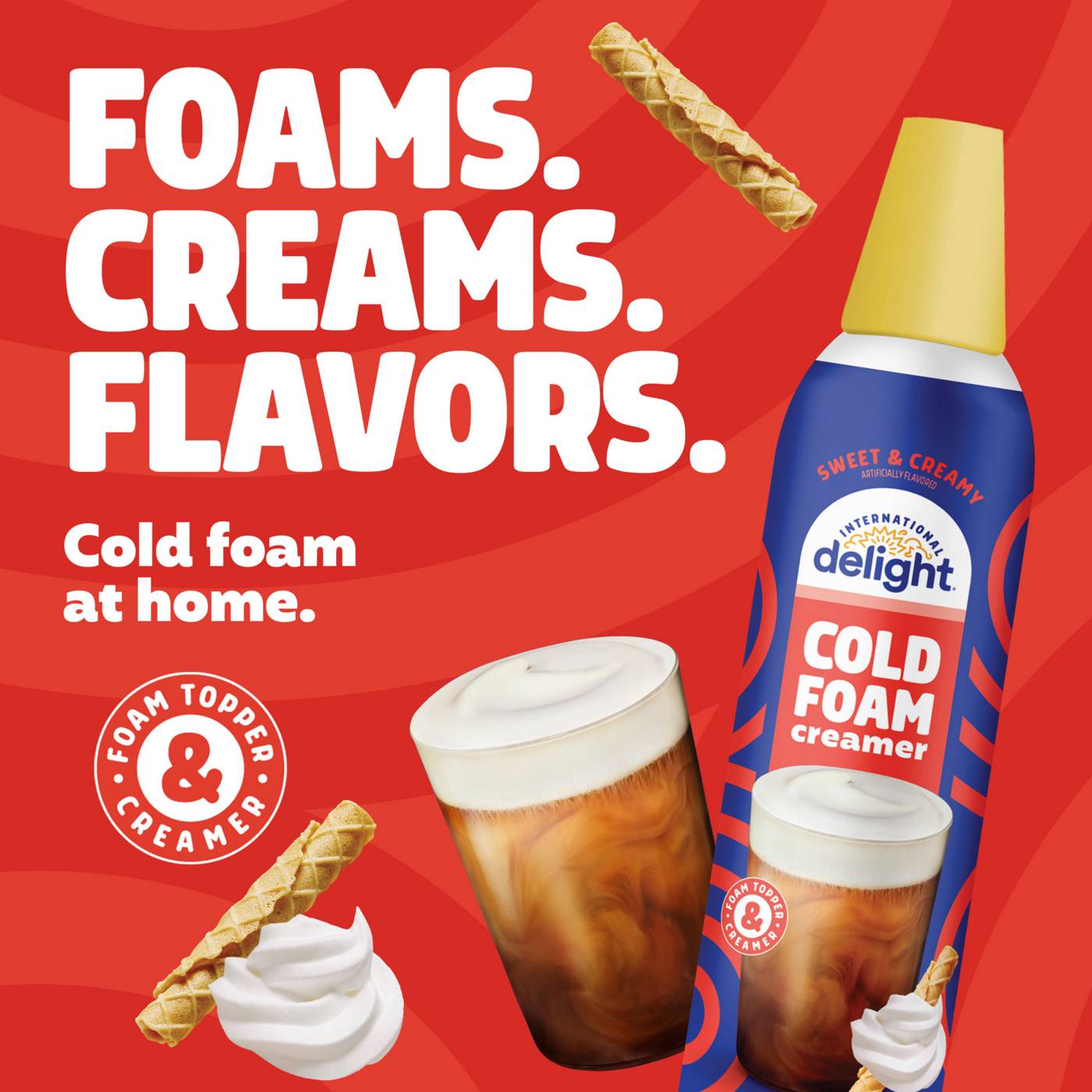 International Delight Cold Foam Coffee Creamer, Sweet & Creamy; image 3 of 9