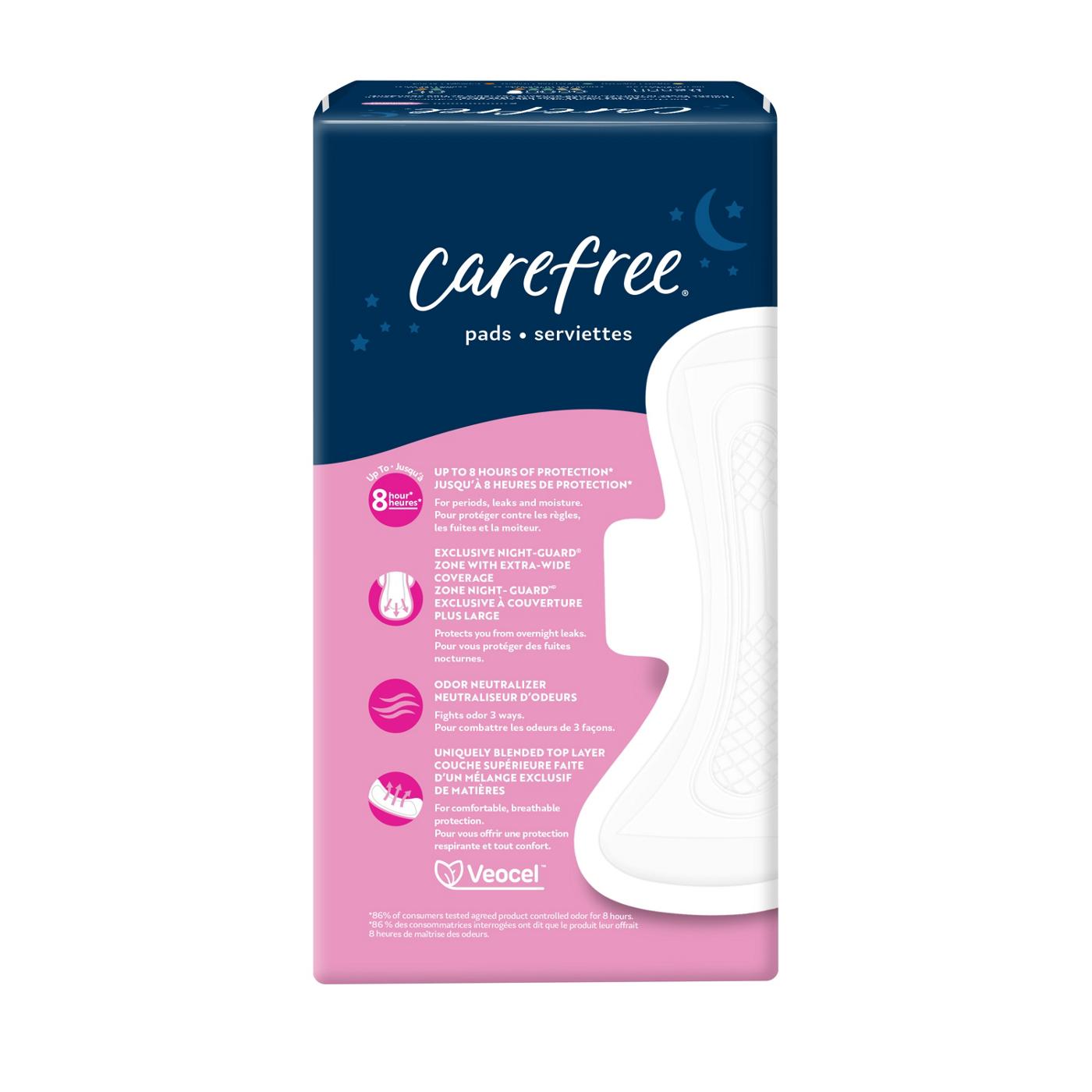 Carefree Ultra Thin Overnight Pads With Wings; image 5 of 6