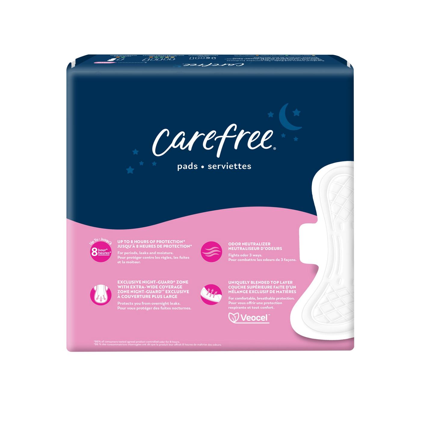 Carefree Maxi Overnight Pads With Wings; image 5 of 8