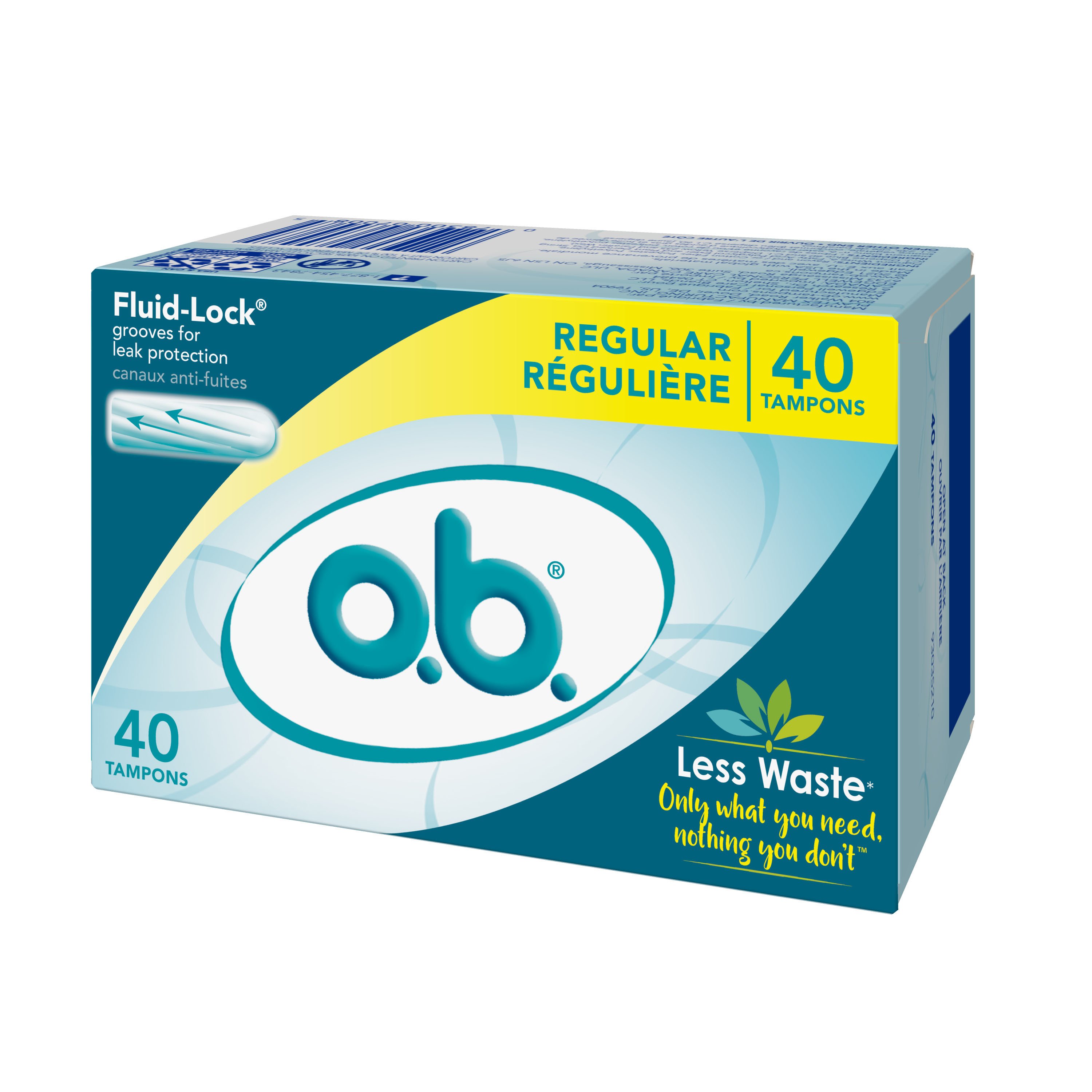 O.b. Applicator Free Digital Tampons Regular Absorbency - Shop Tampons ...