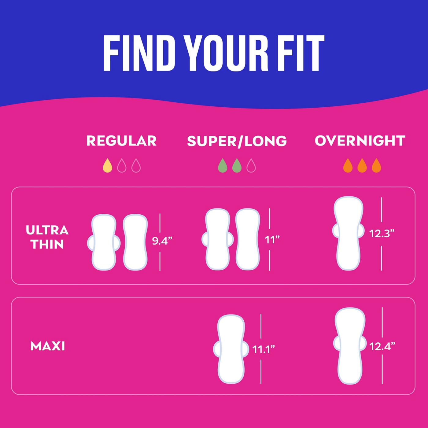 Carefree Ultra Thin Regular Pads With Wings; image 4 of 5