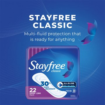 Stayfree Classic Pads - Super Long without Wings