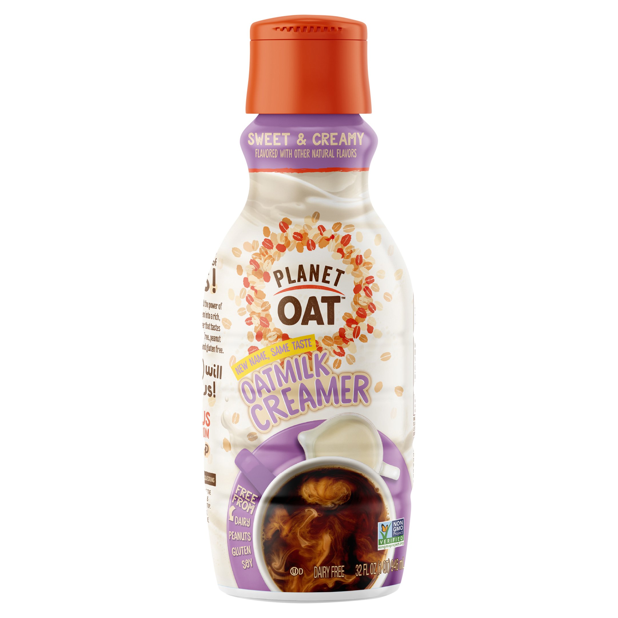 Planet Oat Dairy Free Oat Milk Liquid Coffee Creamer - Sweet & Creamy ...