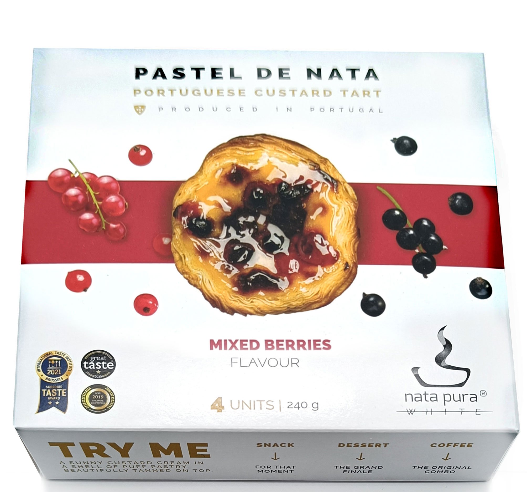 Nata Pura Mixed Berries Pastel de Nata, 4 ct | Central Market - Really Into  Food