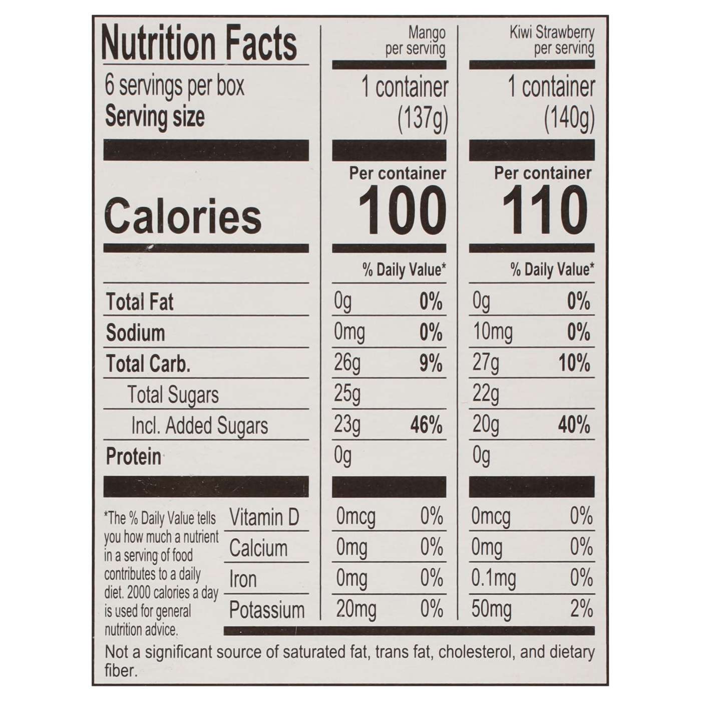 Luigi's Real Italian Ice Mango & Kiwi Strawberry Cups; image 2 of 4