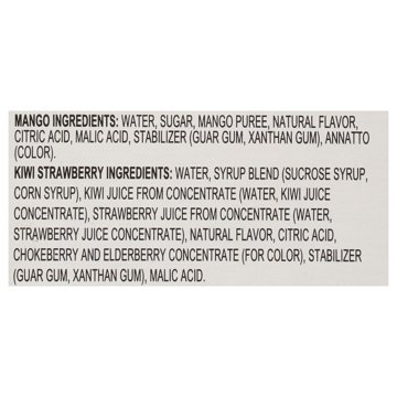 Luigi's Real Italian Ice Mango & Kiwi Strawberry Cups, 6 ct