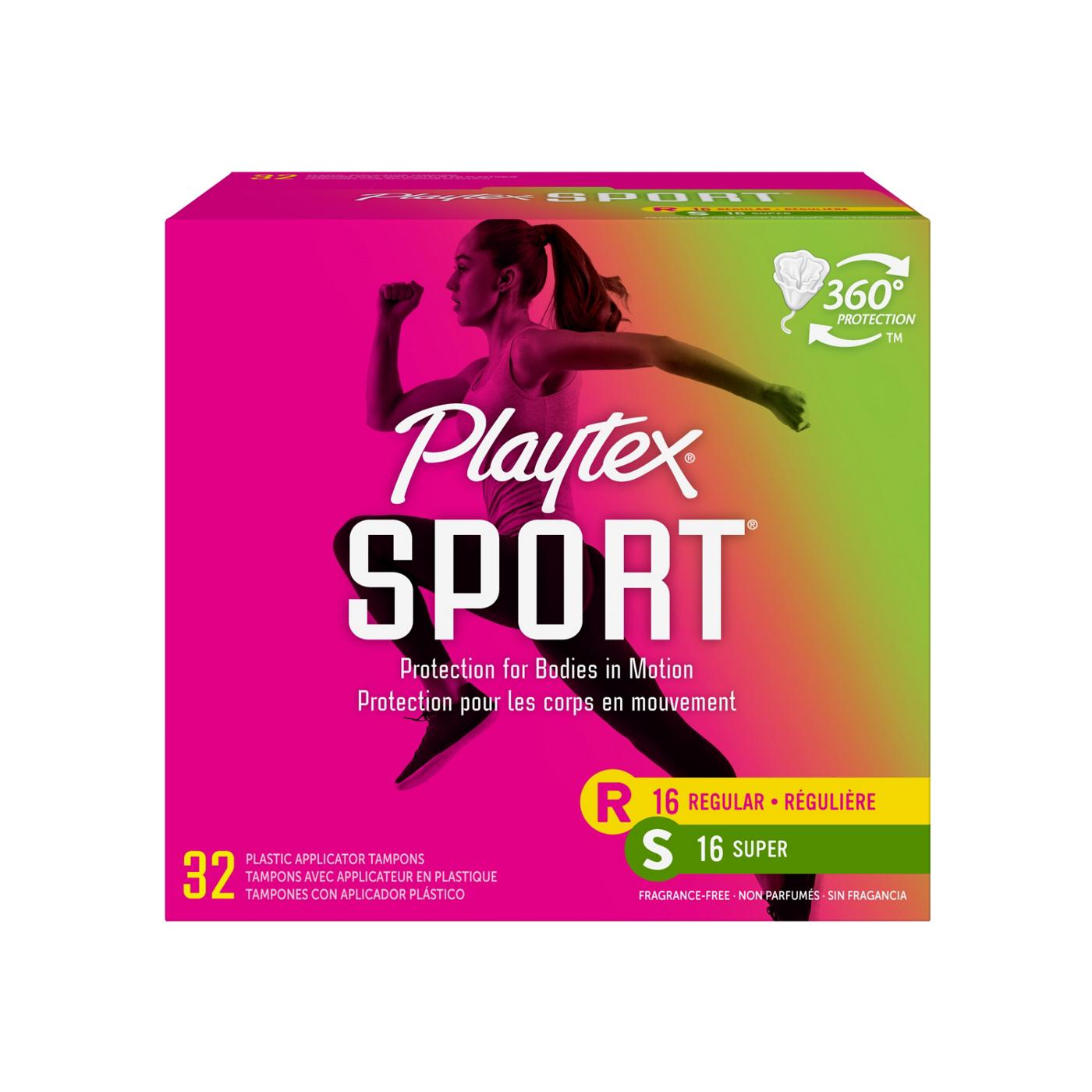 Playtex Sport Tampons Multi-Pack - Regular & Super Absorbency; image 1 of 9