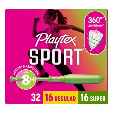 Playtex Sport Tampons Multipack - Regular & Super, Unscented, 32 ct