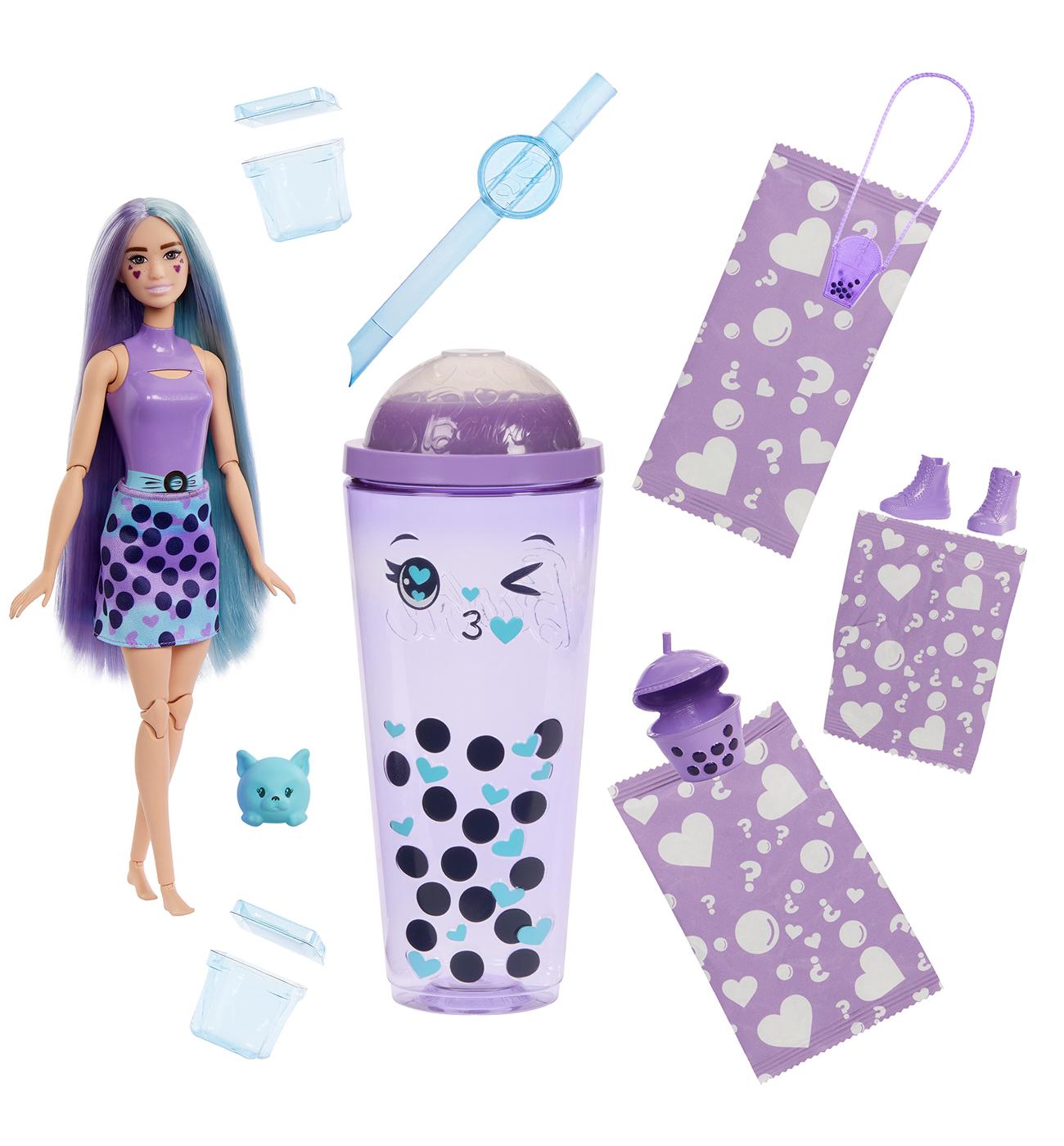 Barbie Pop Reveal Bubble Tea Series Taro Milk Doll; image 2 of 3