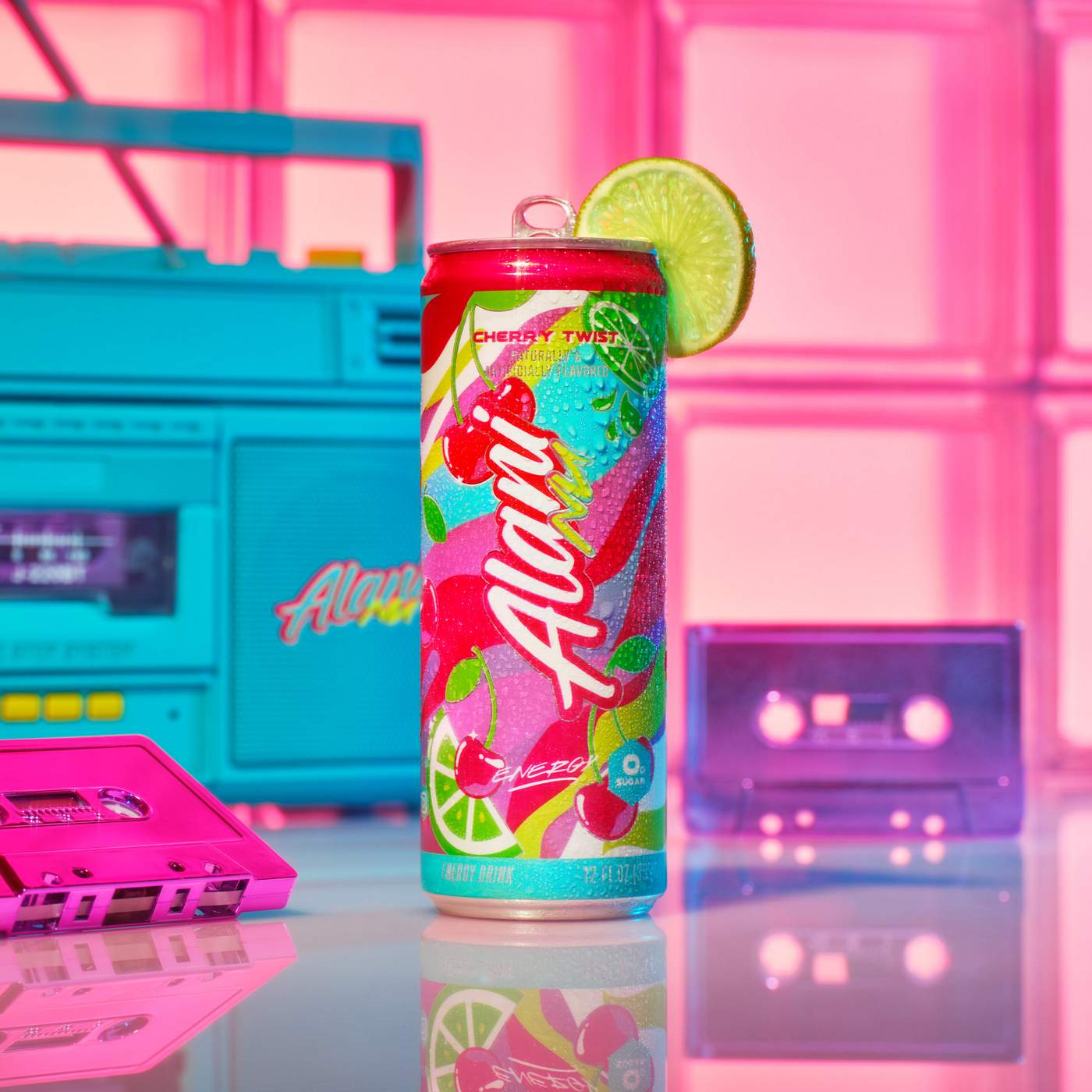 Alani Nu Zero Sugar Energy Drink Cherry Twist Shop Sports & energy drinks at HEB